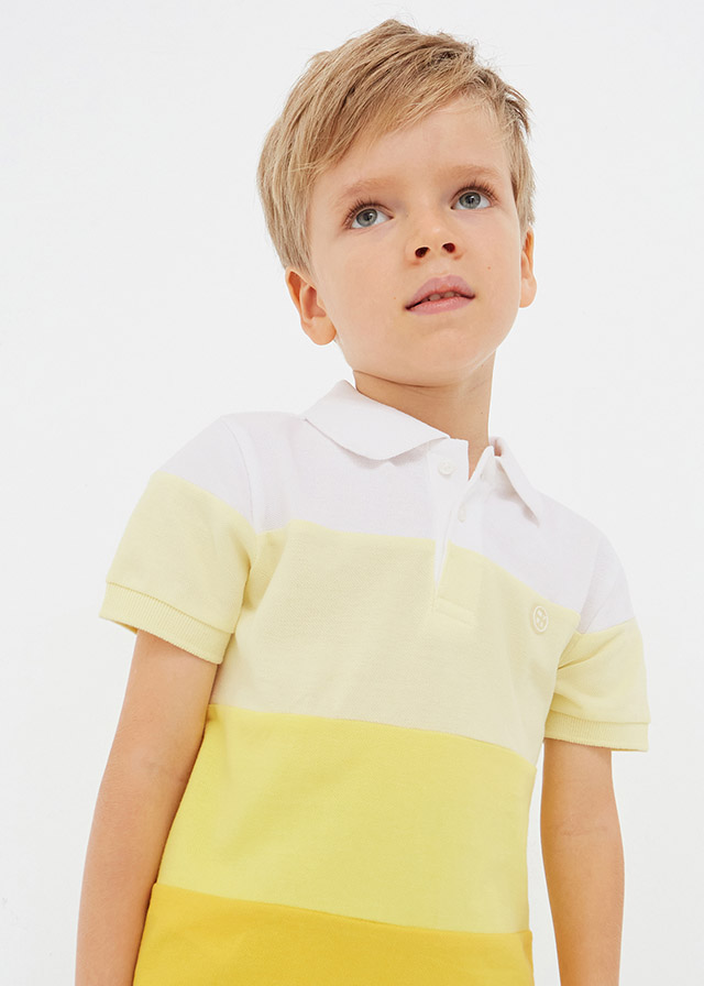 MAYORAL Polo m/c color block niño