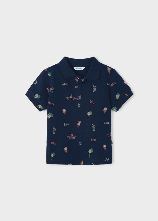 MAYORAL Polo m/c estampado niño