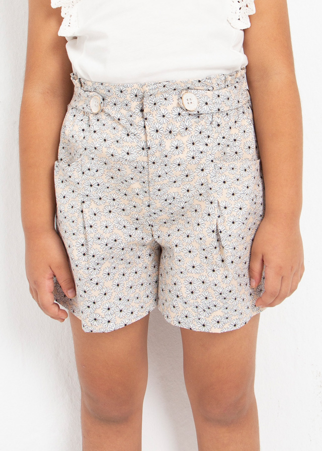 MAYORAL Pantalon corto estampado niña