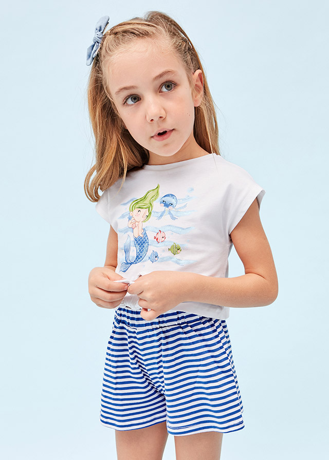MAYORAL Conj short rayas niña
