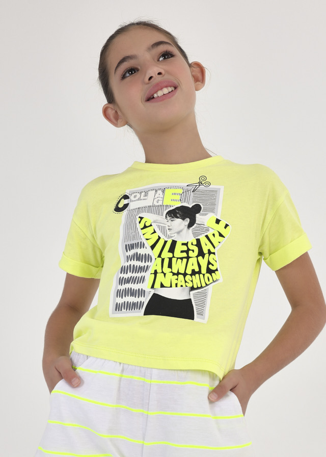 MAYORAL Camiseta m/c abertura espalda niña