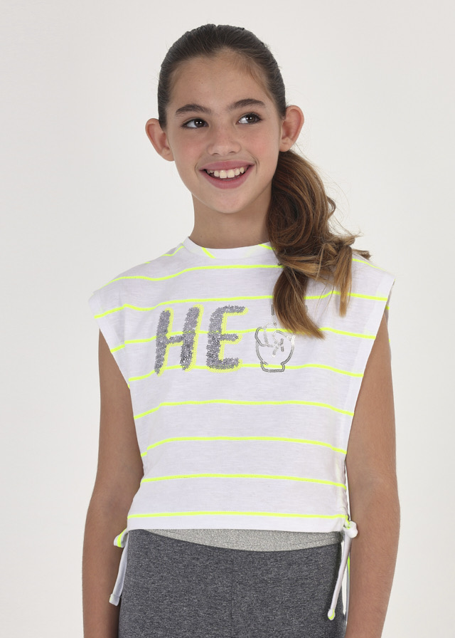 MAYORAL Camiseta tirantes rayas niña
