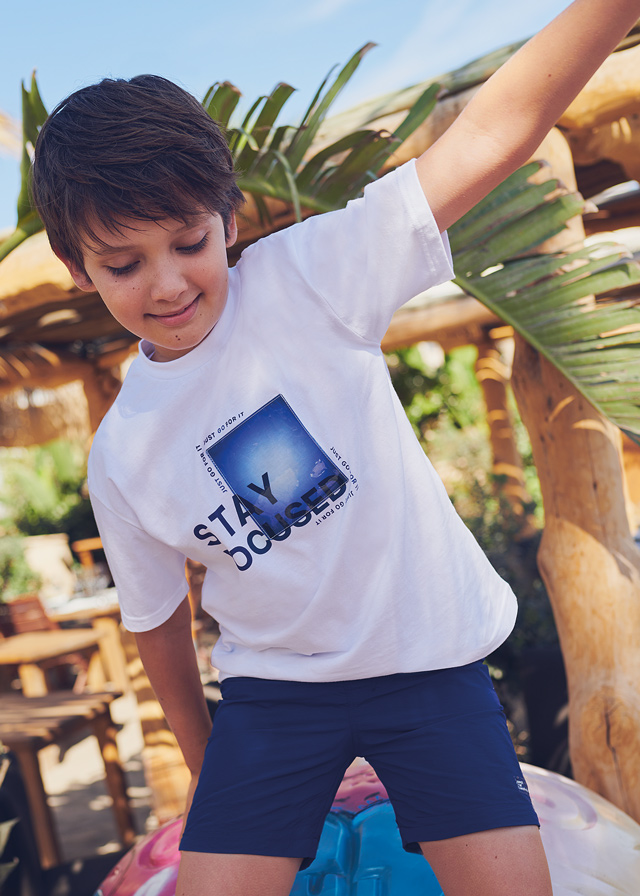 MAYORAL Camiseta m/c aplique niño
