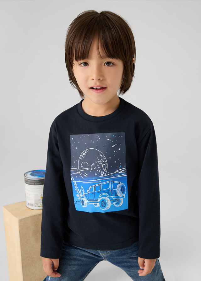 MAYORAL Camiseta m/l glow in the dark