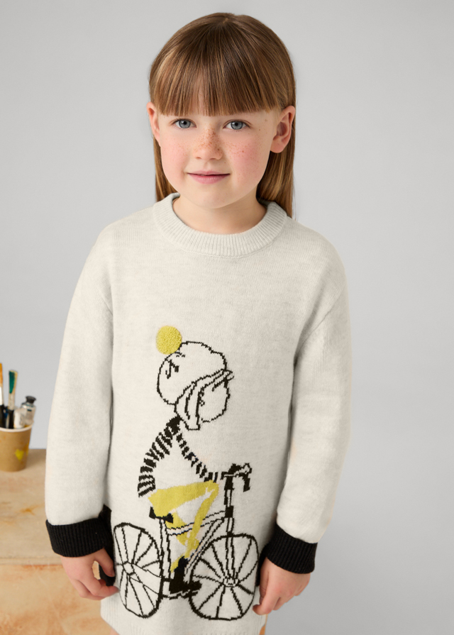 MAYORAL Vestido tricot intarsia