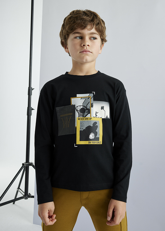 MAYORAL Camiseta m/l efecto lenticula