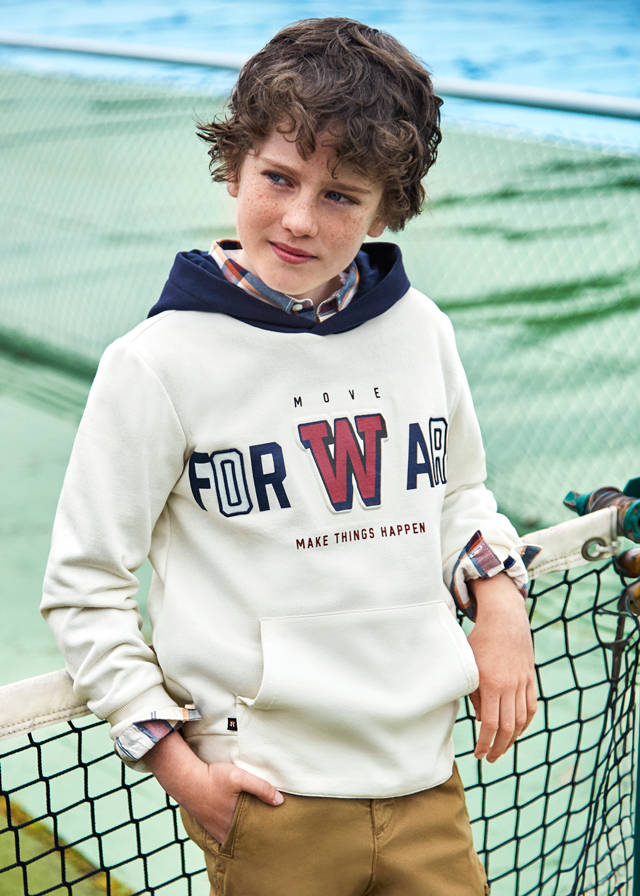 MAYORAL Pullover embossed con capucha