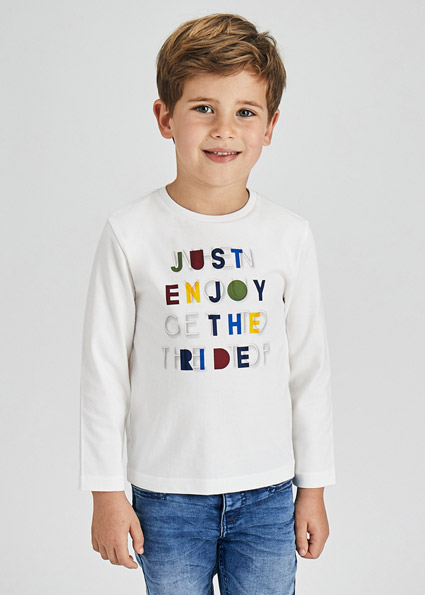 MAYORAL camiseta m/l  just enjoy mini niño