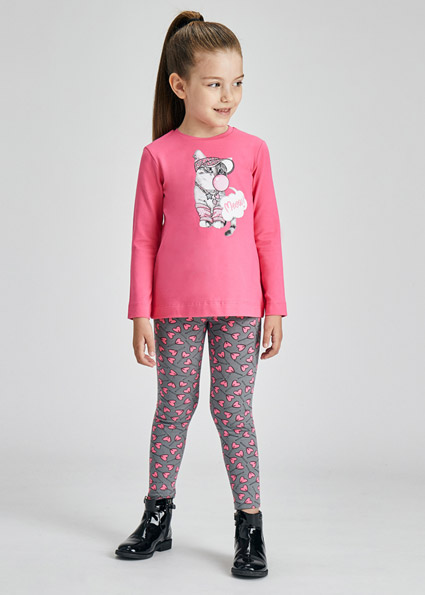 MAYORAL conj. leggings estampado mini niña