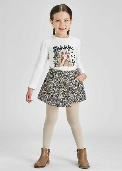 MAYORAL falda pantalon antelina elast mini niña