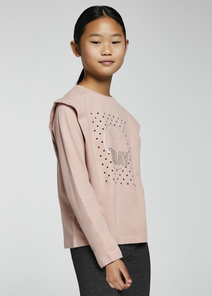 MAYORAL camiseta m/l pliegue hombro junior niña