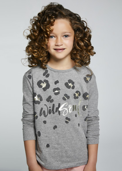 MAYORAL camiseta m/l grafica junior niña