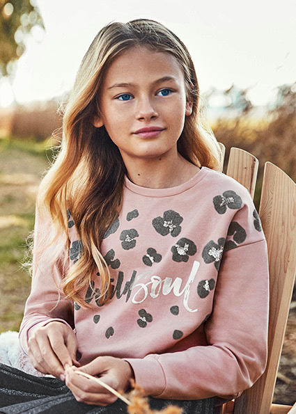 MAYORAL pullover leopardo junior niña