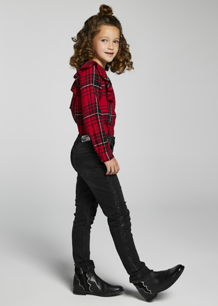 MAYORAL pantalon tejano tiro alto niña