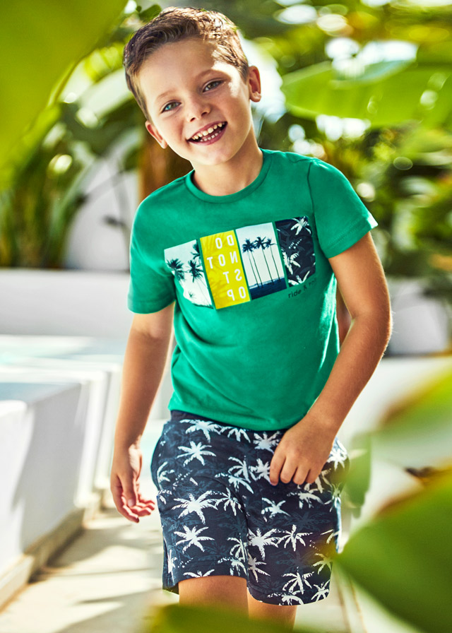 MAYORAL Conj. punto bermuda estampada niño
