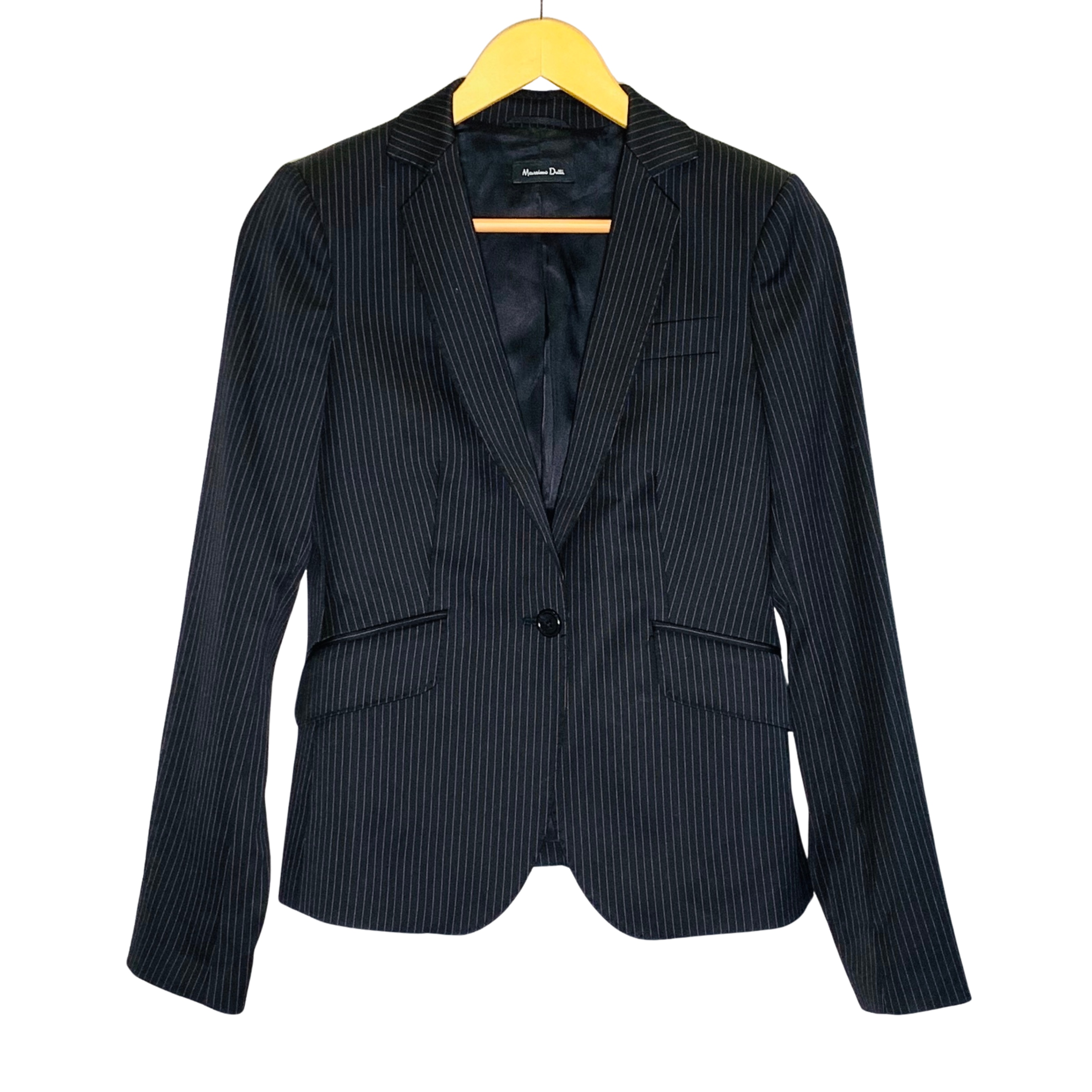 Americana Massimo Dutti, negra