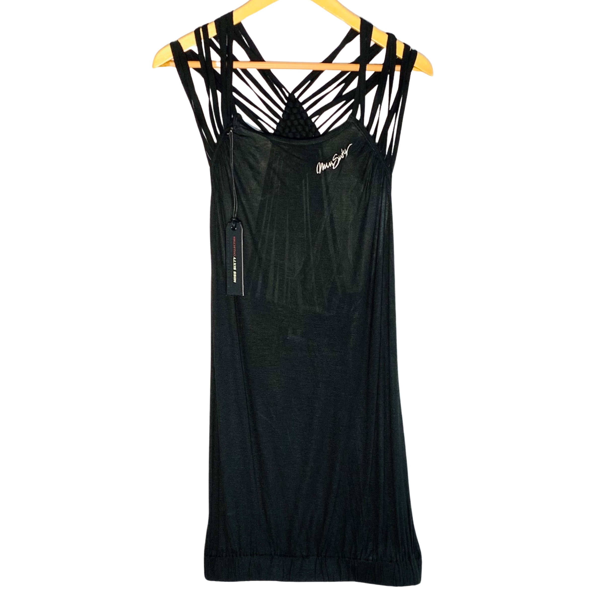 Vestit Miss Sixty, negre transparent