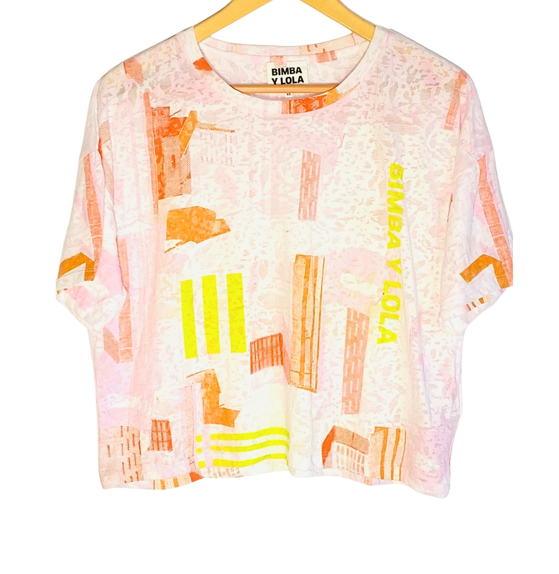 Camiseta Bimba & Lola corta, blanca
