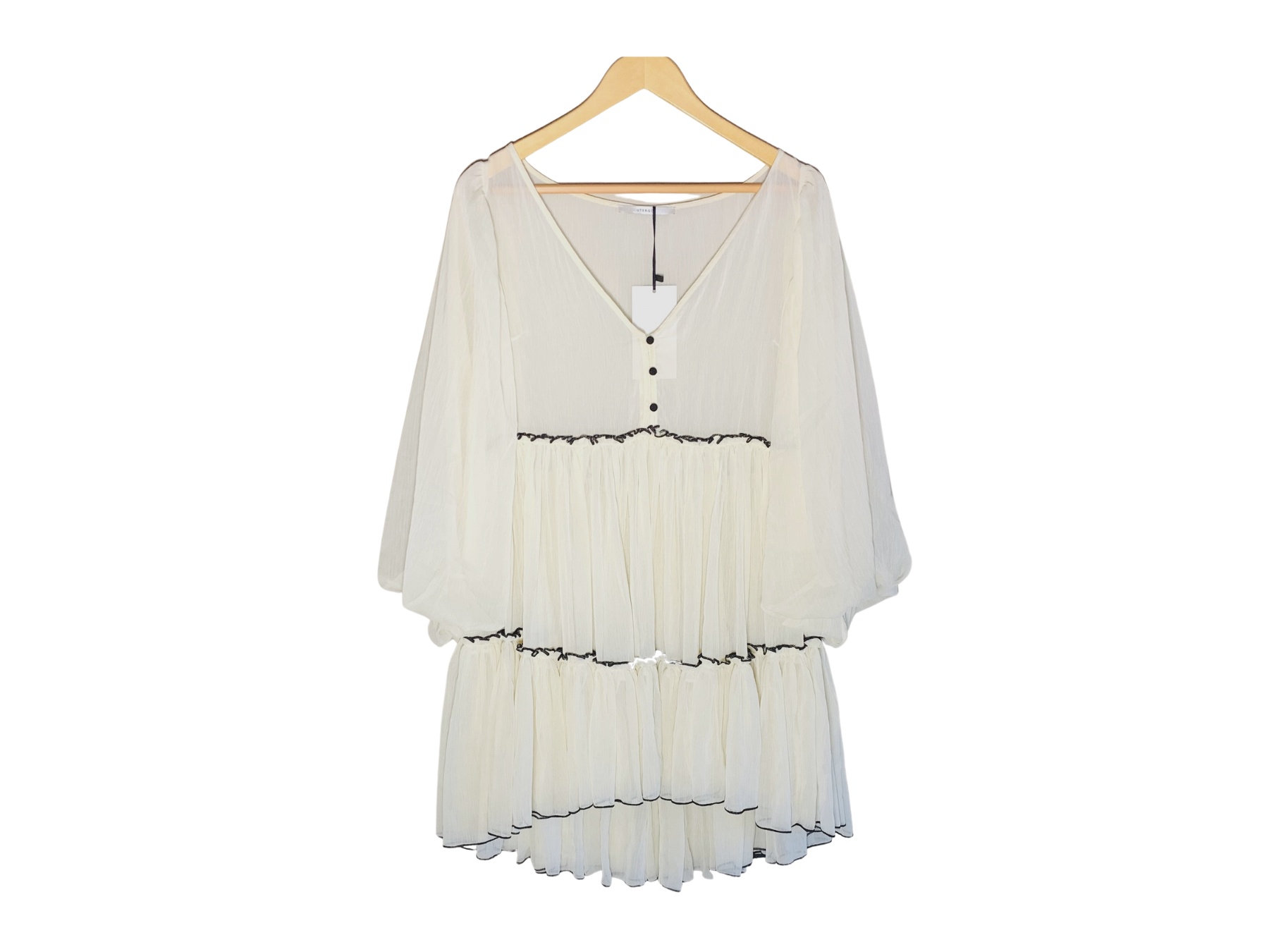 Vestido Uterqüe, blanco corto