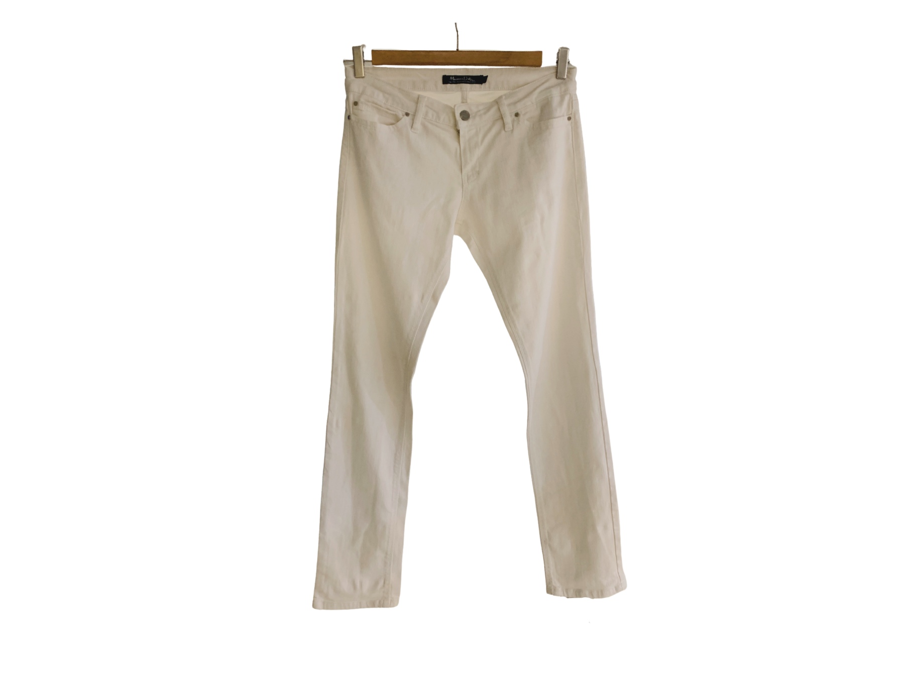 Pantaló Massimo Dutti texà, blanc