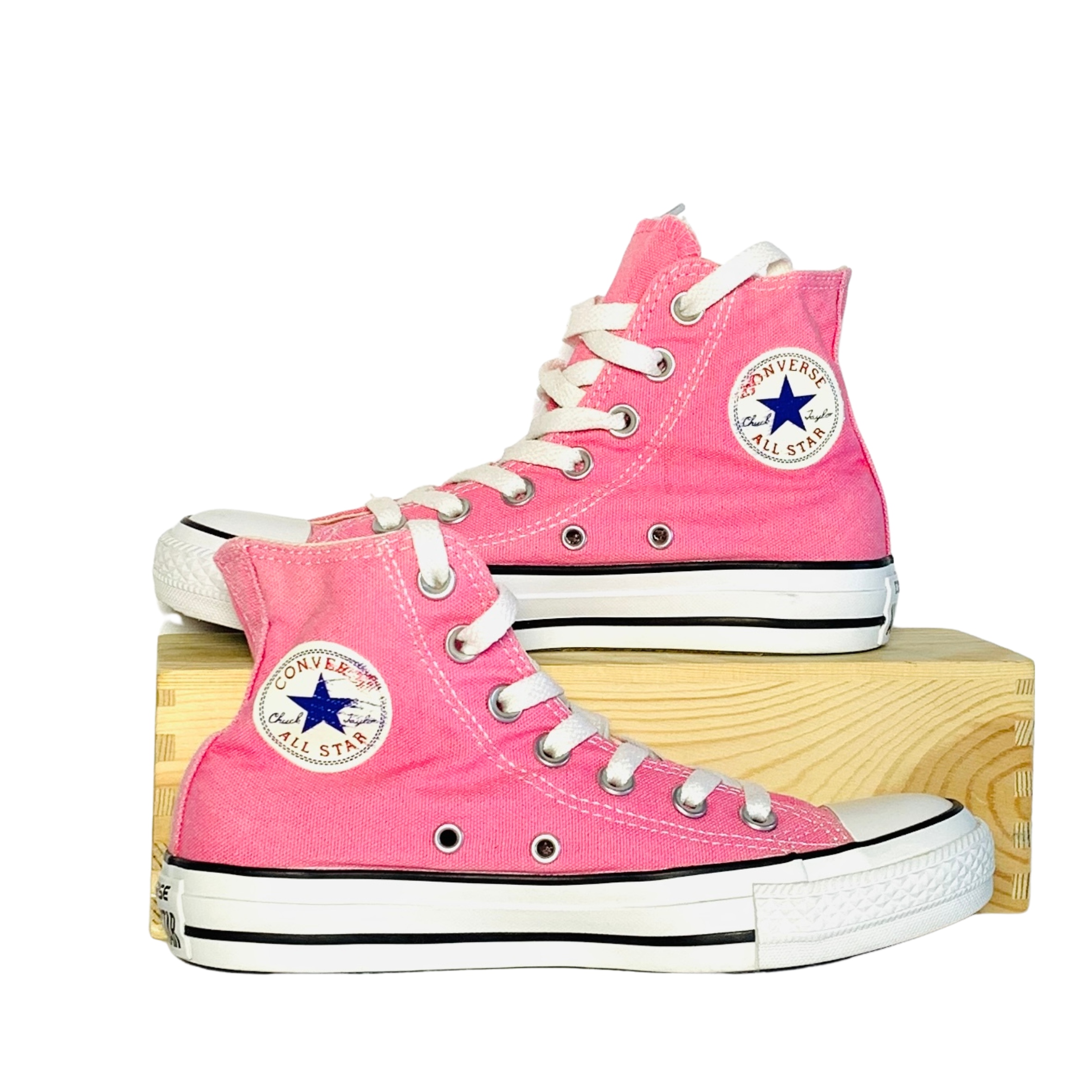 Zapatillas Converse altas rosas