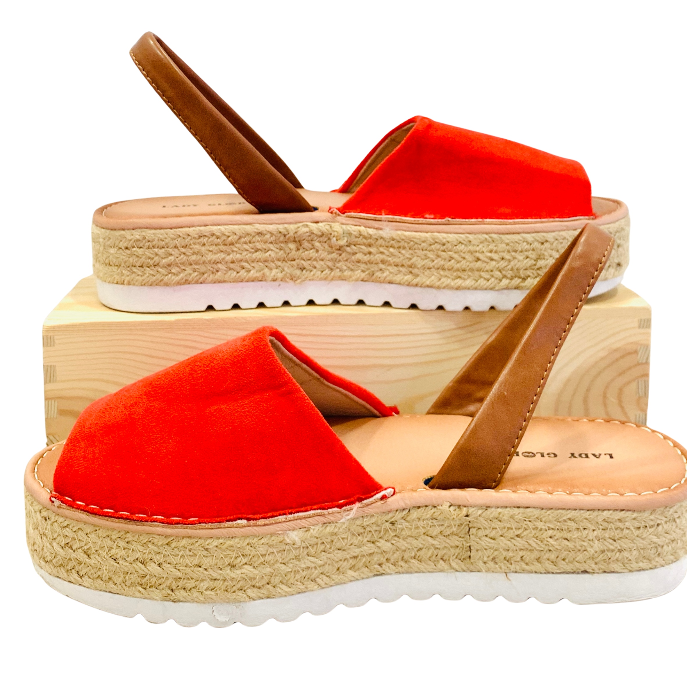 Alpargatas Lady Glory, rojas