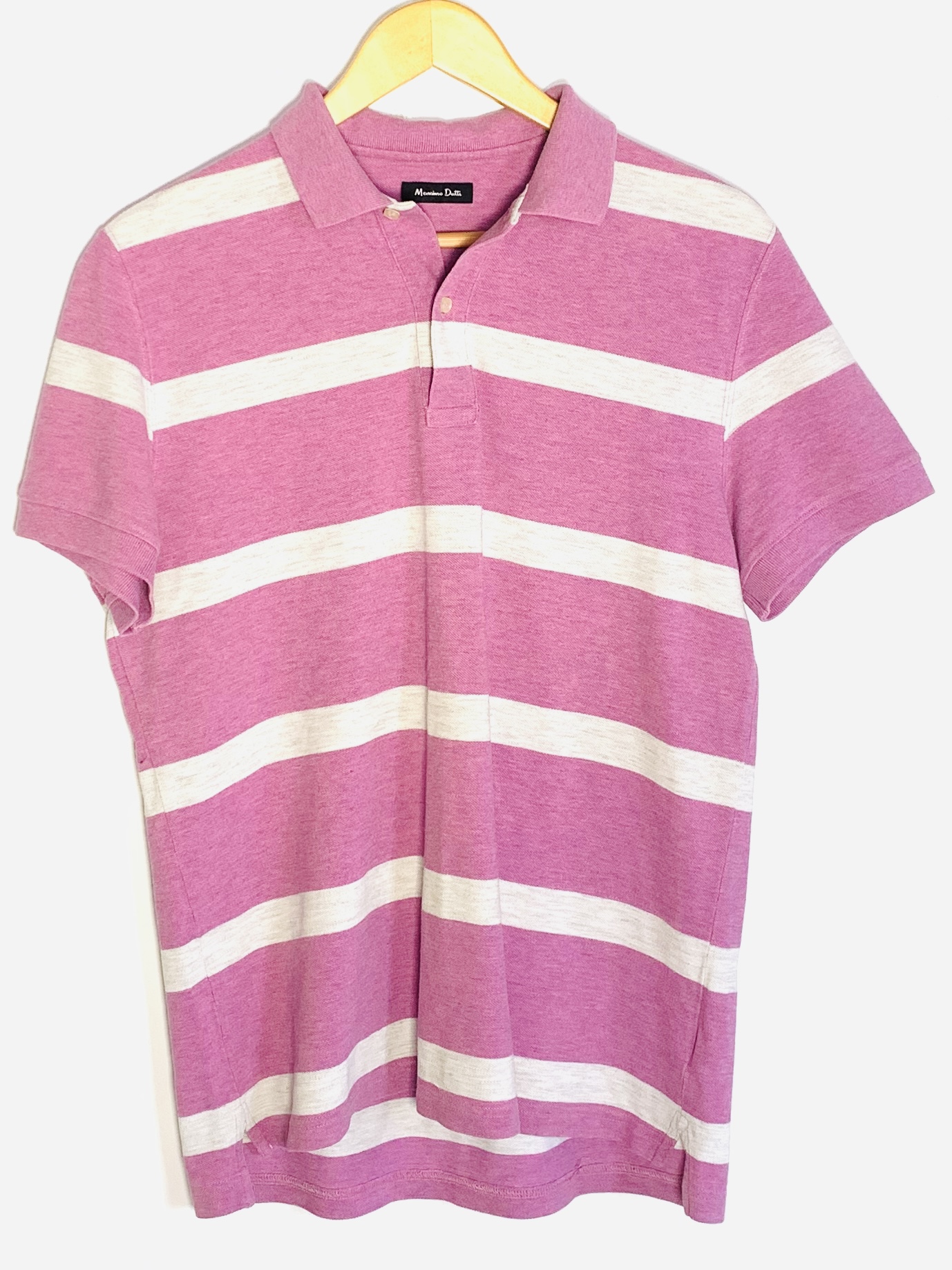 Polo Massimo Dutti de rayas en lila