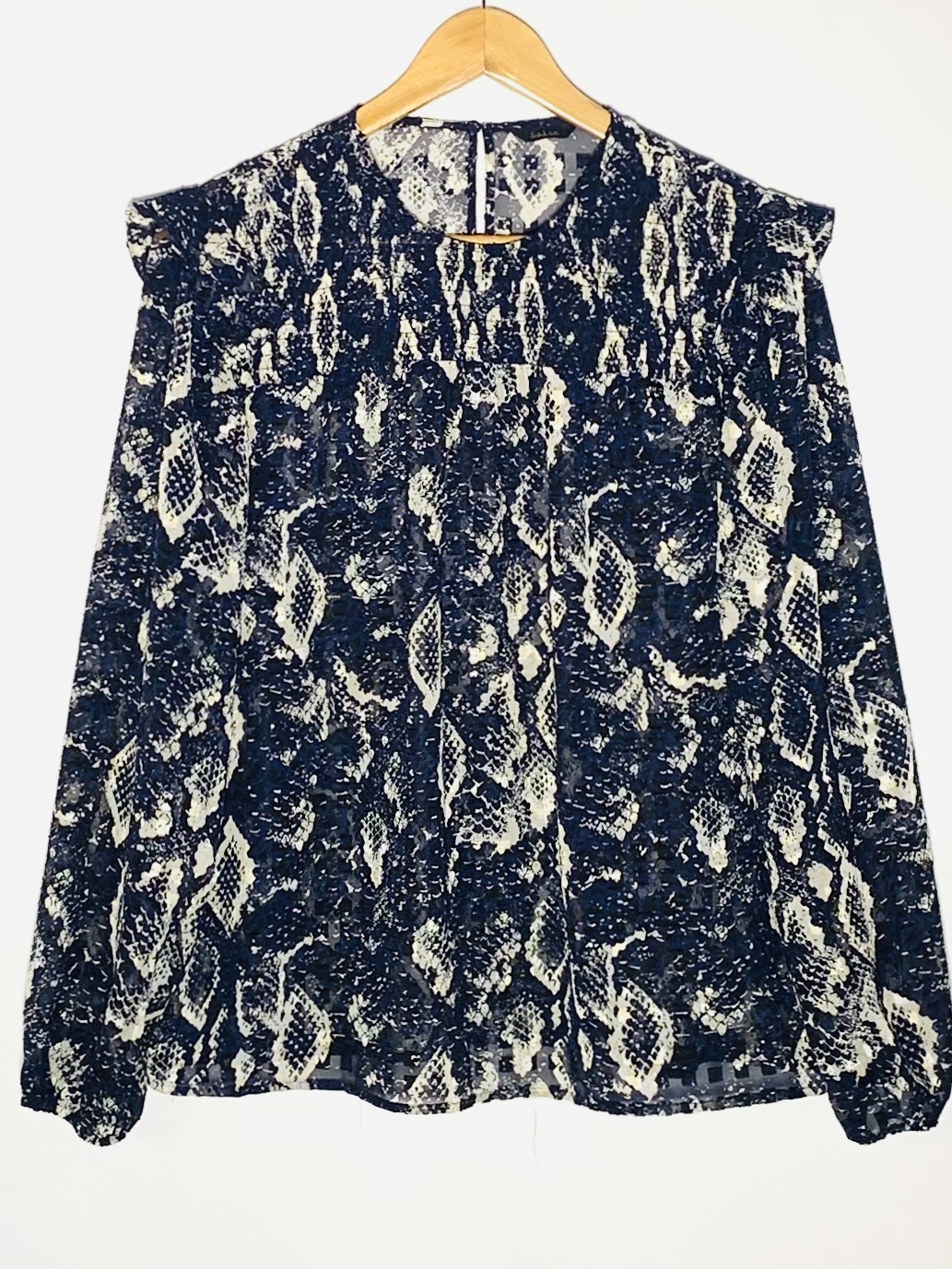 Blusa Salsa estampada transparente