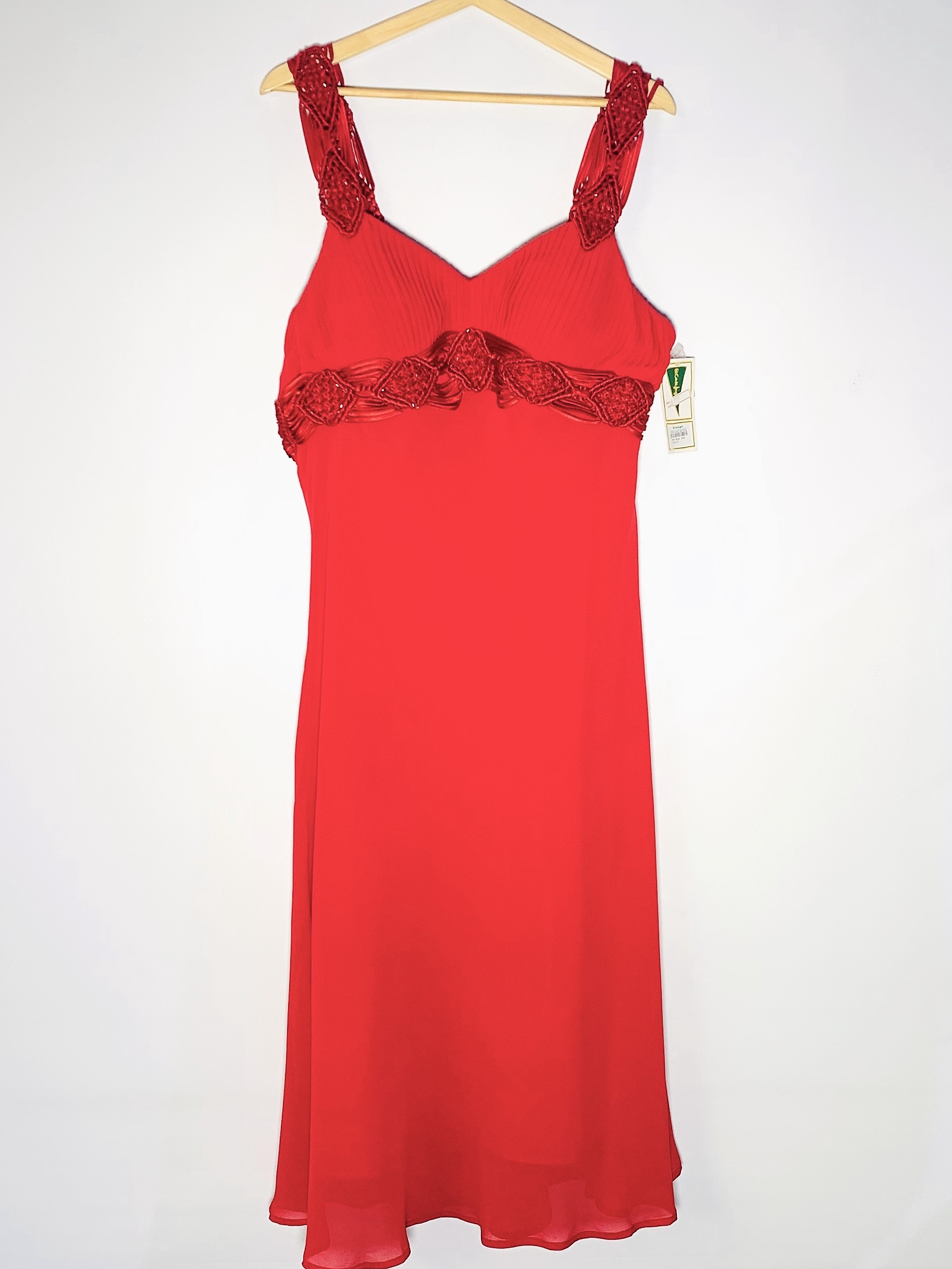 Vestit llarg Michel Bustos, vermell