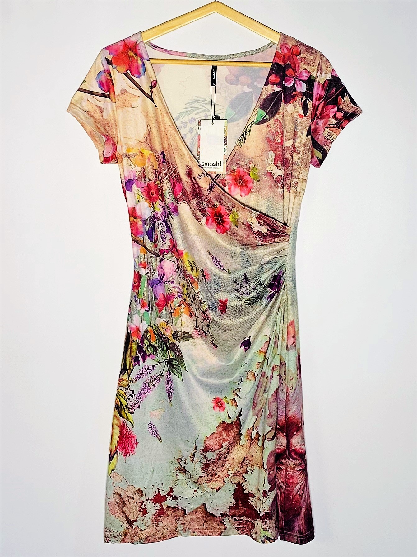 Vestido Smash, estampado y cruzado