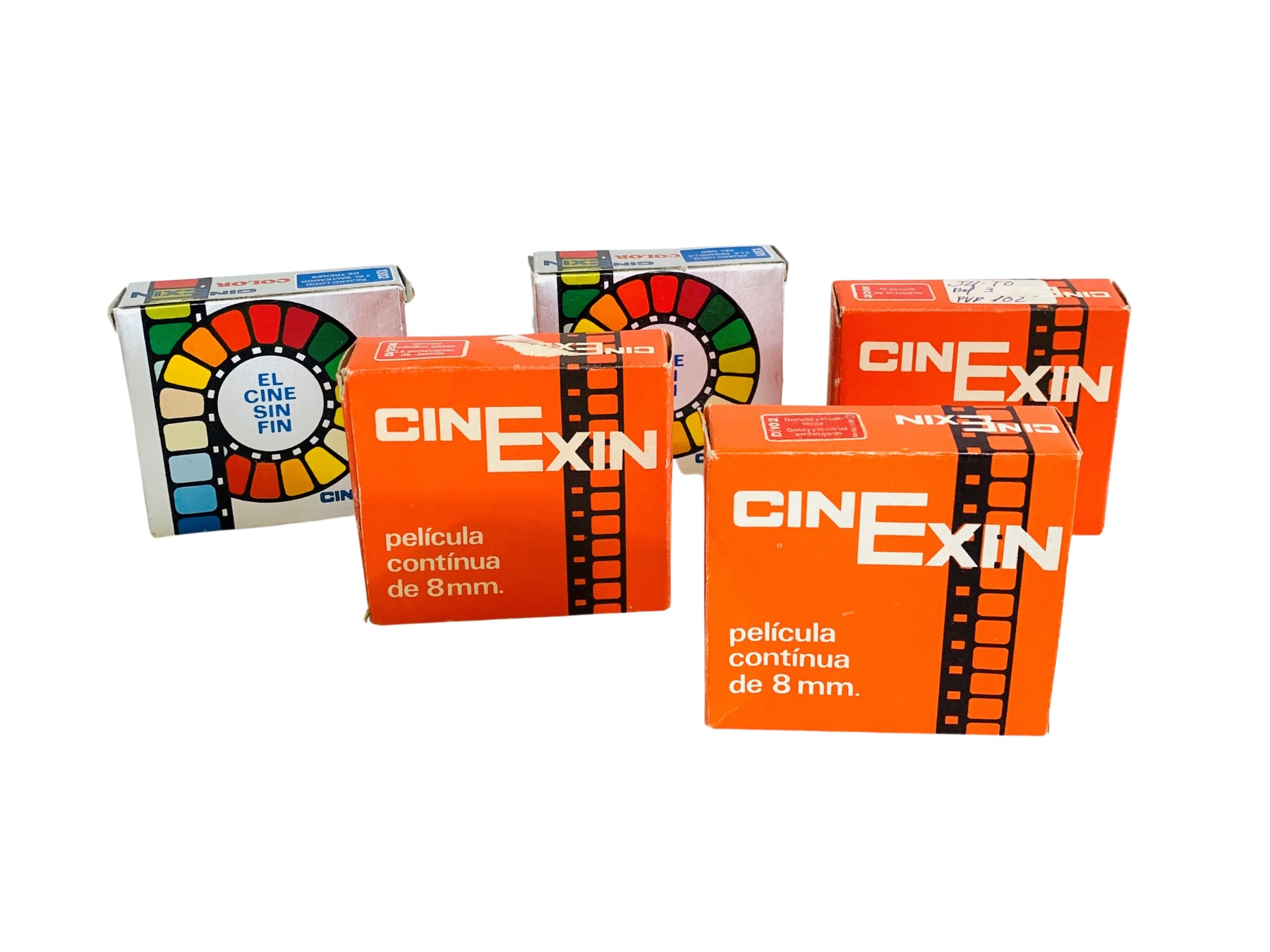 5 películas 8mm. Exin