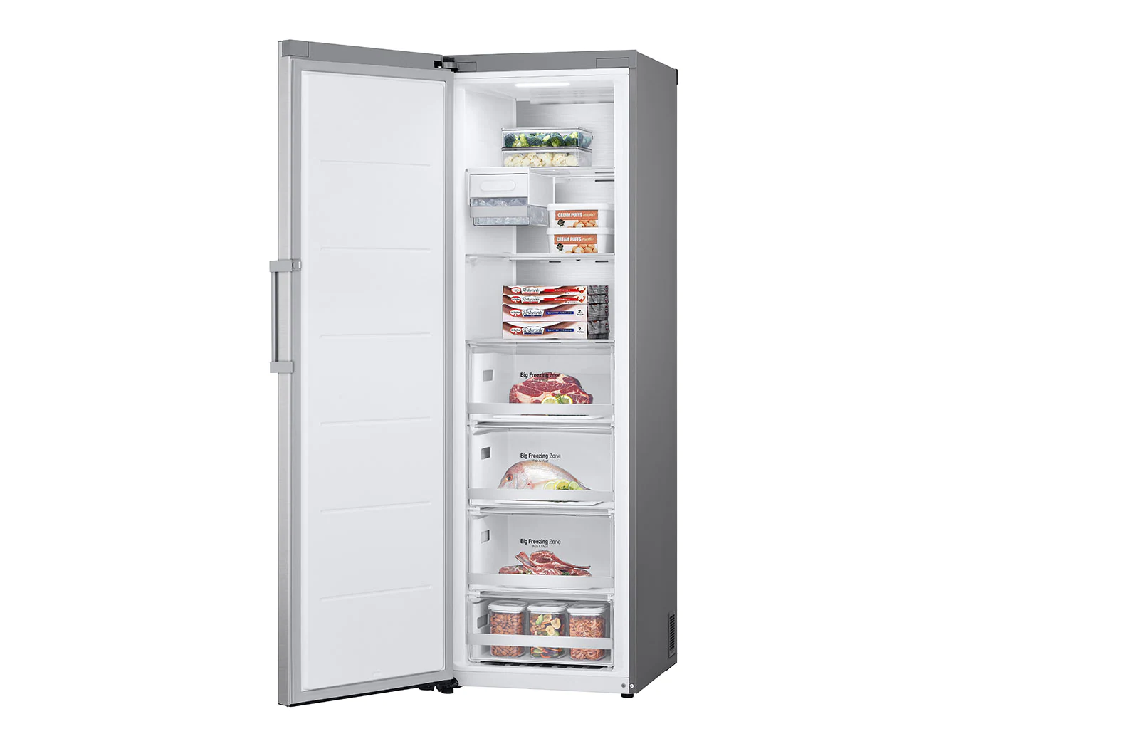 Congelador libre instalación LG GFM61MBCSF de 324L | Total No Frost | Smart Diagnosis™ con Wi-Fi | Clase energética D |● - 6
