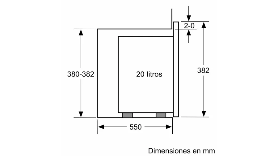 Microondas integrable Balay 60 x 38 cm Cristal blanco 3CG5172B2