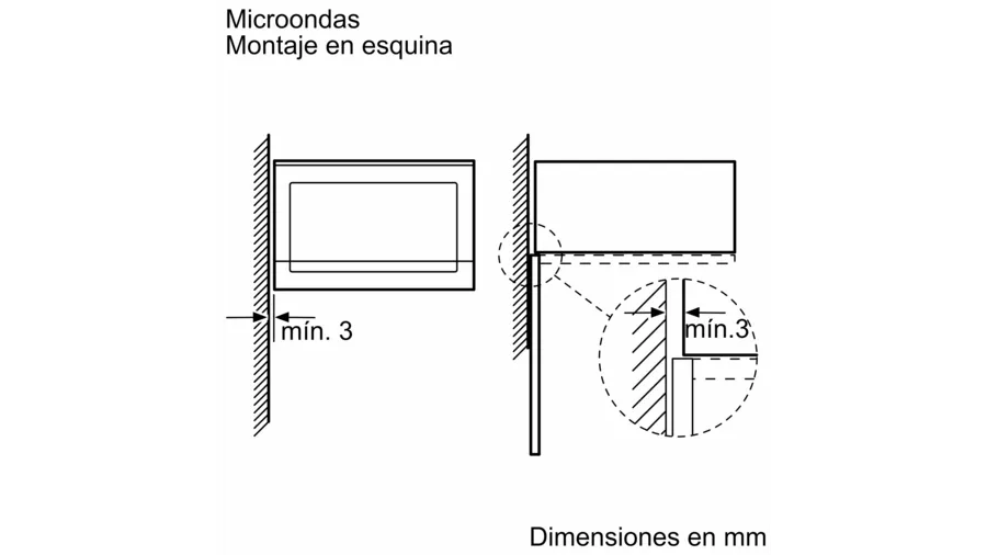 MICROONDAS INTEGRABLE BALAY CRISTAL NEGRO 20 L Microondas BALAY Microondas  Cocinas - FONTACOR