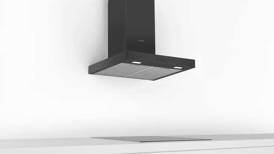 Campana Decorativa Bosch DWB66BC60 Cristal Negro | 60 cm | 3 niveles | 621 m³/h | Serie 2 | Clase B - 4