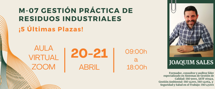 M-07 Gestión de residuos industriales
