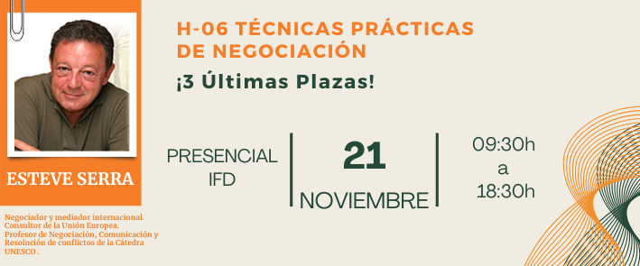 H-06 Técnicas prácticas de negociación