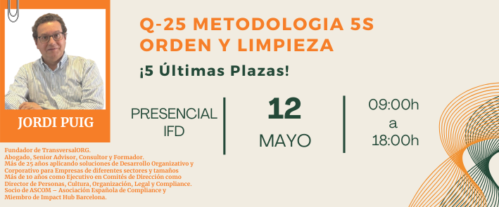 Q-25 Metodología 5s: orden y limpieza