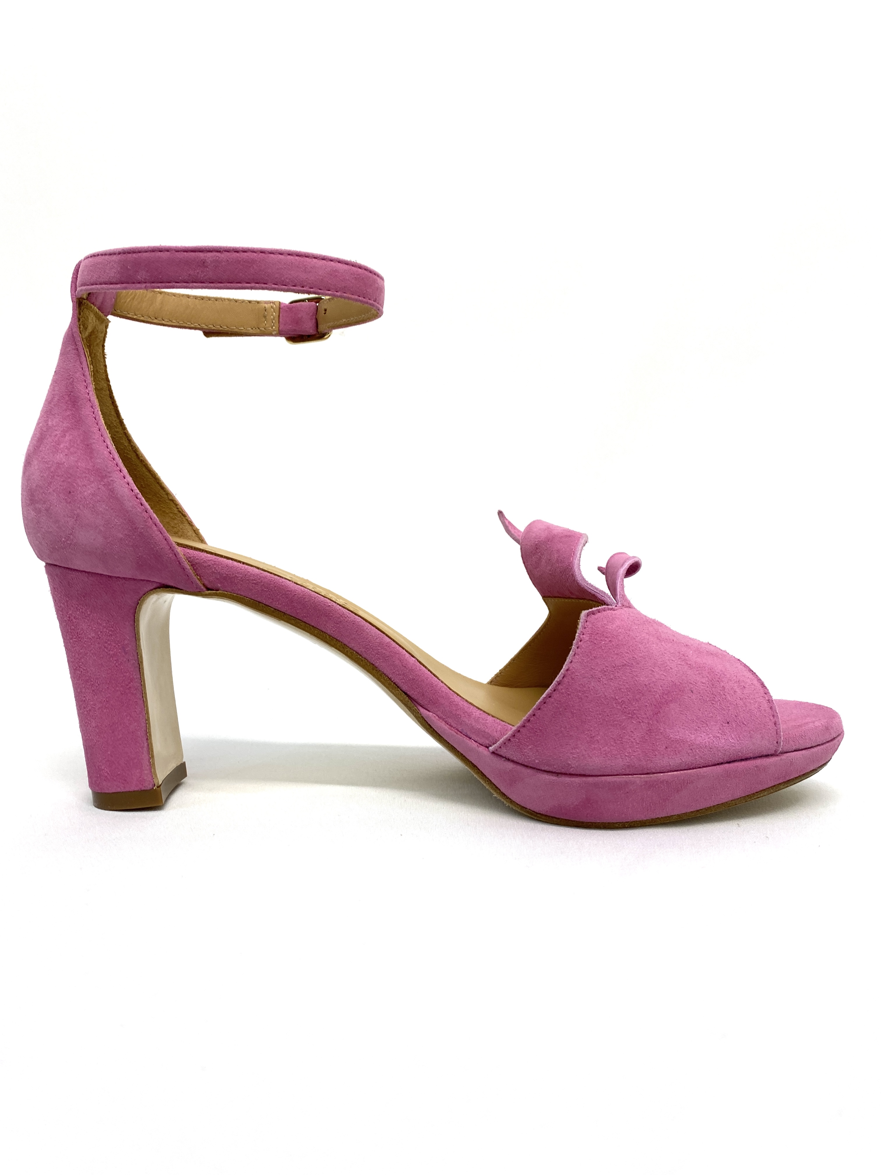 Sandalias con tacón rosa - 2