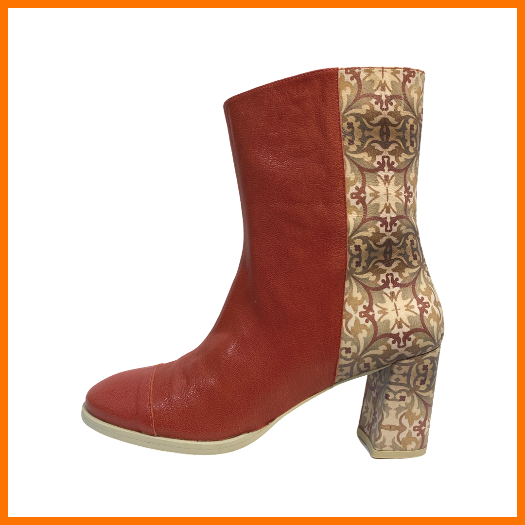 Botines Bicolor coral - hidráulico28 - 6