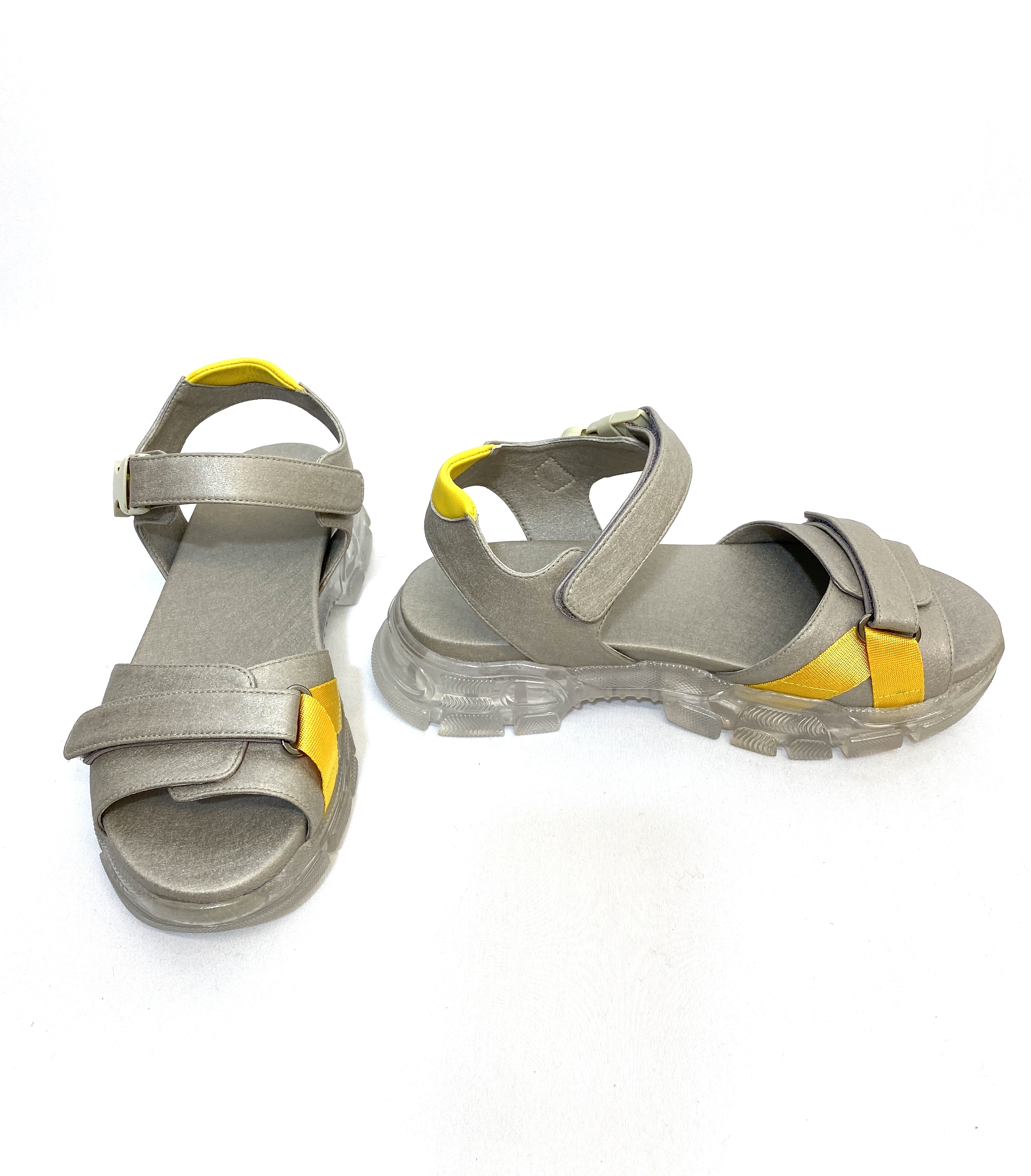 Sandalias con plataforma plateadas - Filo - 3