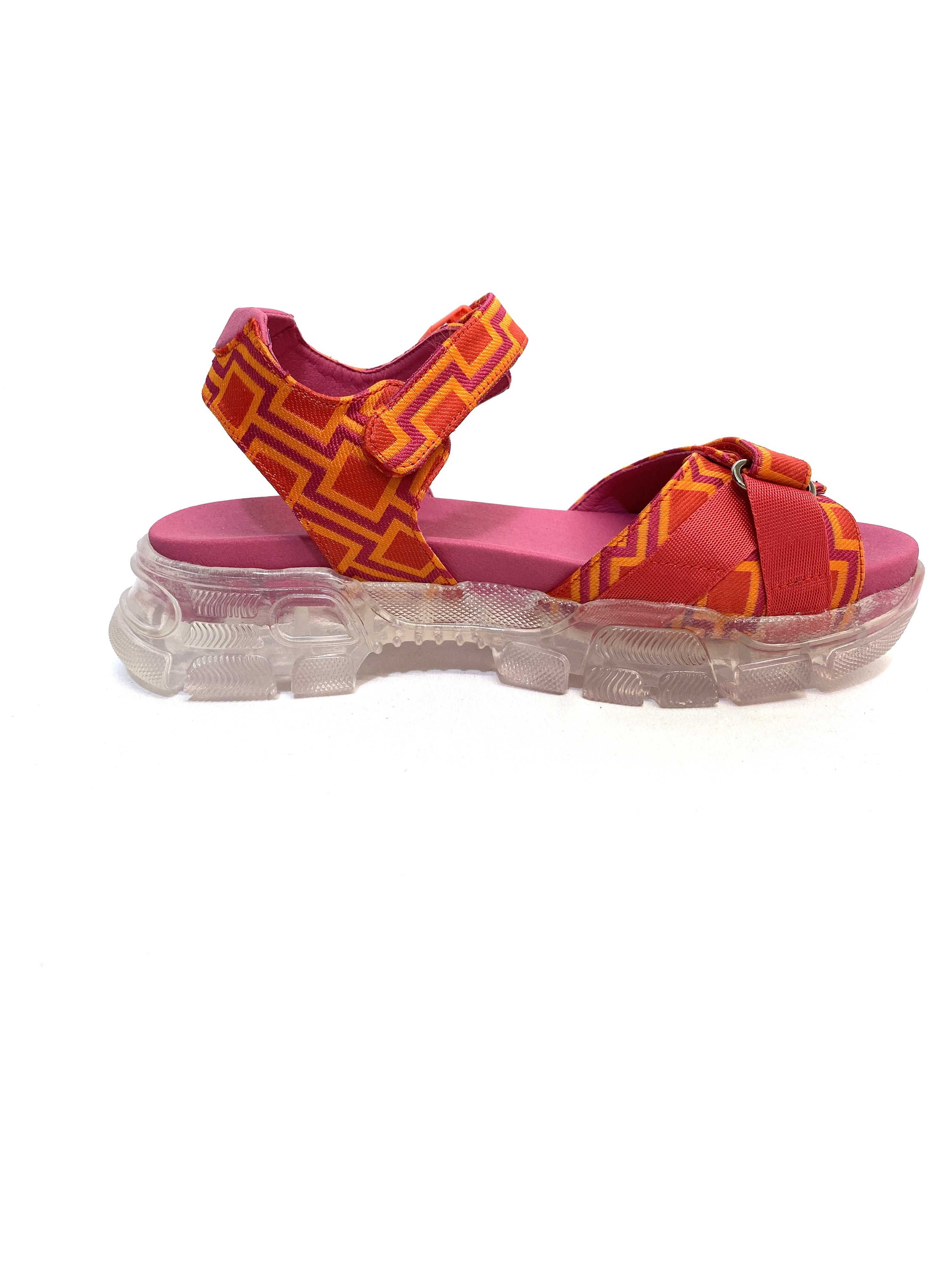 Sandalias con plataforma rojo-naranja - Filo - 1