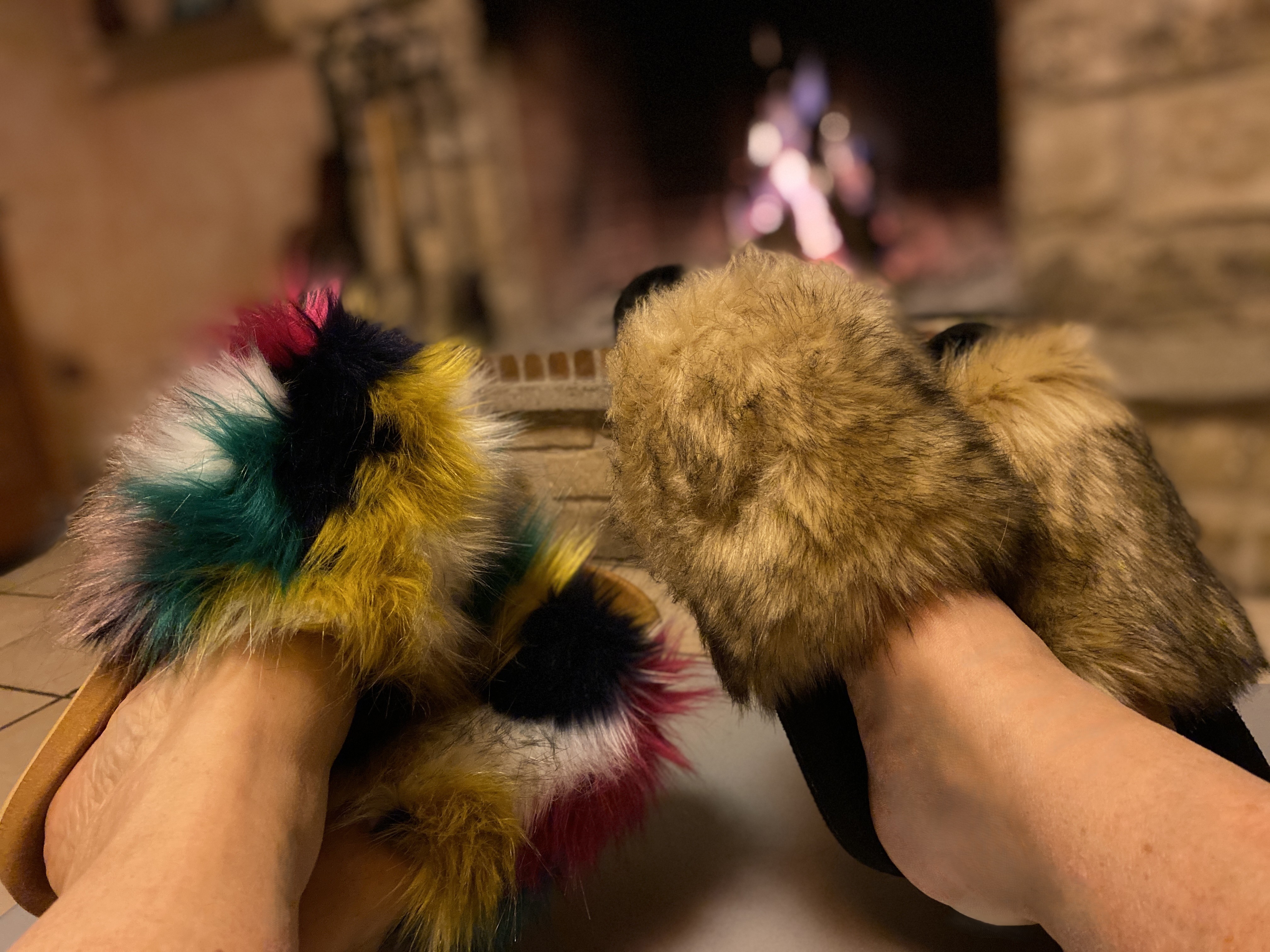 Zapatillas peludas marrón Bowie´s - 2