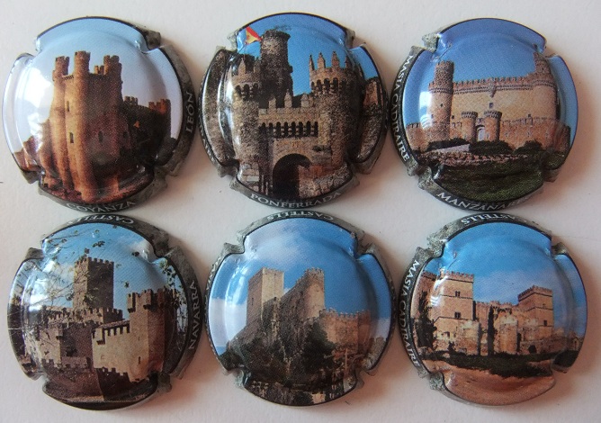 MASIA CADIRAIRE JUEGO 6 PLACAS V. 21857 A 21862 (CASTILLOS DE ES