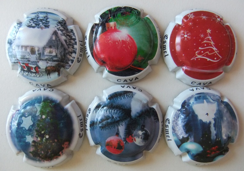 ESMEL JUEGO 6 PLACAS V. 17193 A 17198 (NAVIDAD)