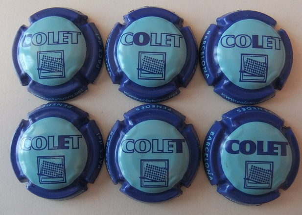 J. COLET JUEGO 6 PLACAS V. 16314 A 16319
