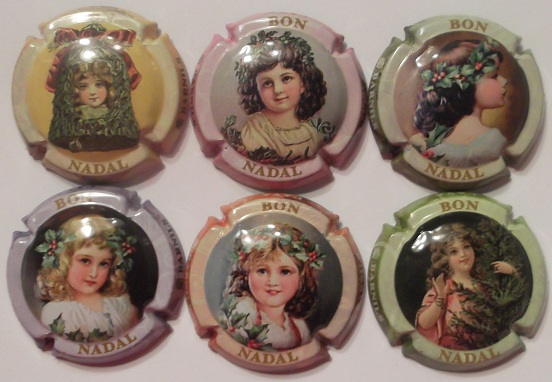 BARNILS JUEGO 6 PLACAS V. 23073 A 23078 (NAVIDAD)