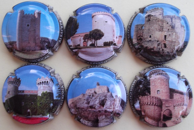 MASIA CADIRAIRE JUEGO 6 PLACAS V. 23412 A 23417 (CASTILLOS DE ES