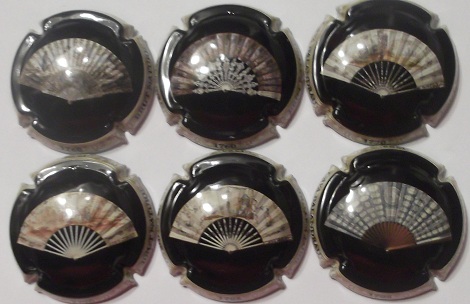 BALANDRAU JUEGO 6 PLACAS V. 23683 A 23688 (ABANICOS)