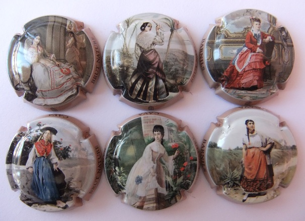 BARNILS JUEGO 6 PLACAS V. 20916 A 20921 (MUJERES CLASICAS)